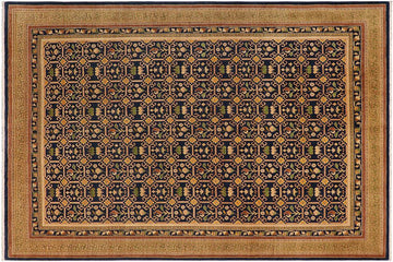 handmade Transitional Kafkaz Chobi Ziegler Blue Green Hand Knotted RECTANGLE 100% WOOL area rug 9 x 12